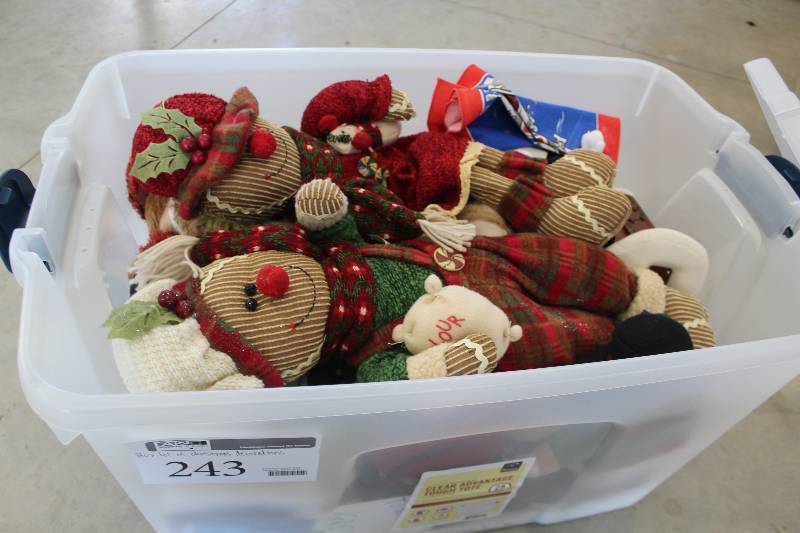 lot 243 image: Box Lot of Christmas Decorations
