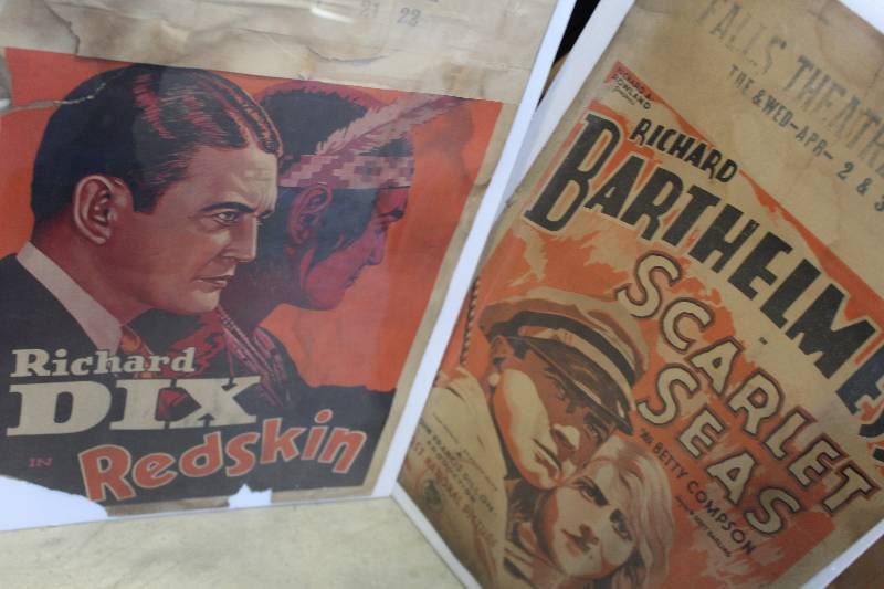 lot 342 image: Lot of (5) Movie Posters Includes Alias Jimmy Valentine, Father And Son, Redskin, Scarlett Seas, And More