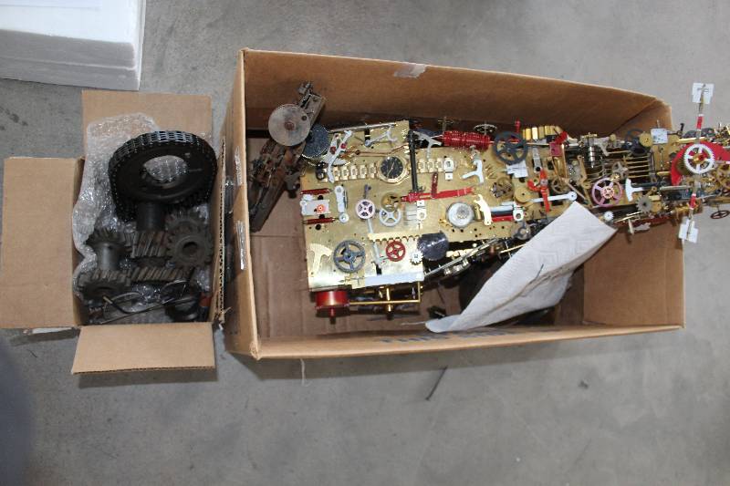 lot 374 image: Box Lot of Assemblist Sculpture And Parts