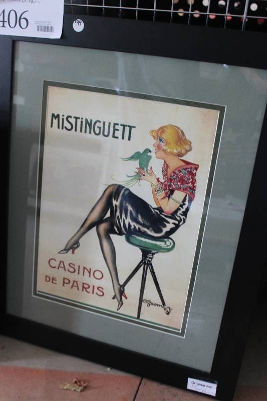 lot 406 image: Casino de Paris by E. Gesman 1922 Original Advertisement (Not A Reproduction)
