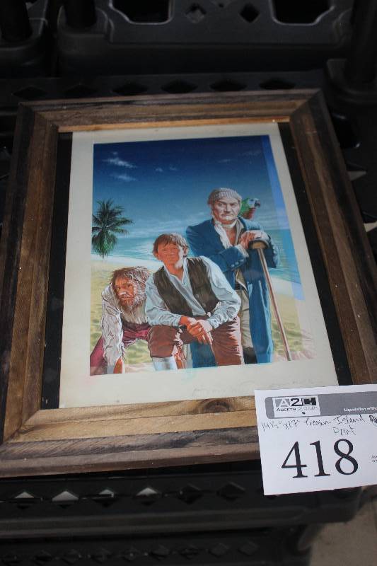 lot 418 image: Treasure Island Signed Print