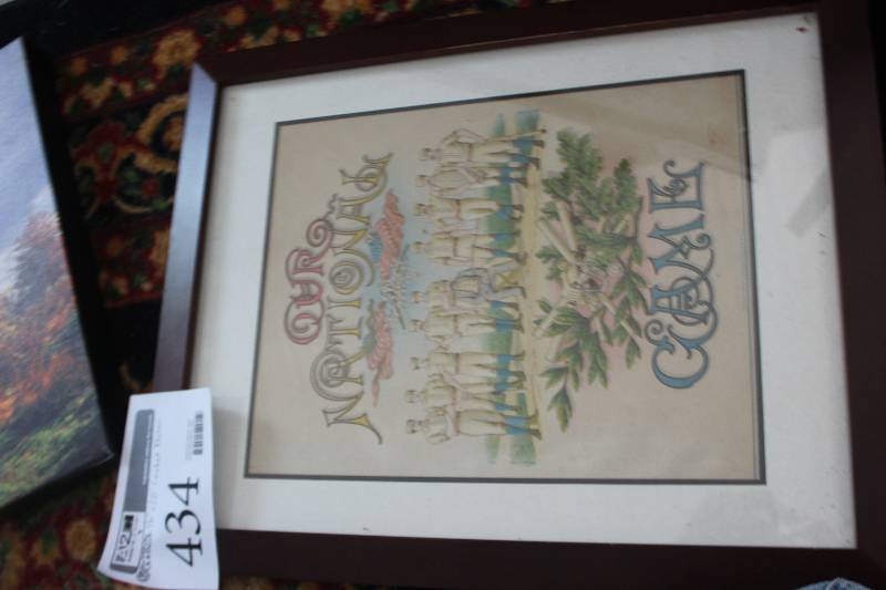 lot 434 image: Cricket Match Framed Matted Wall Art