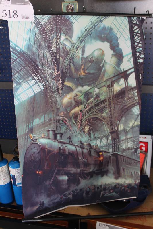 lot 518 image: Train Station Wall Art