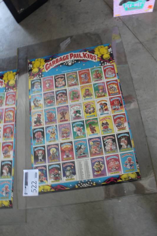 lot 522 image: Garbage Pail Kids Collectors Card Collage Poster