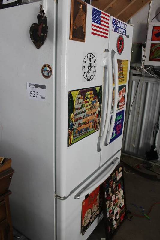 lot 527 image: 3-Door Refrigerator Freezer