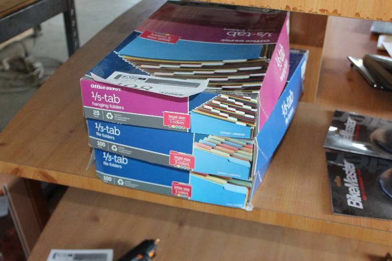 lot 498 image: Lot of (3) Boxes of Hanging Folders, File Folders