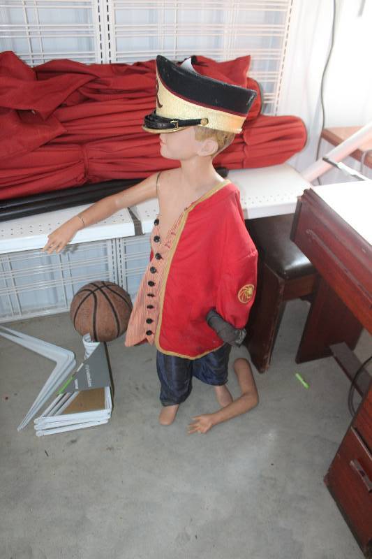 lot 492 image: Boy Sailor Doll Statue