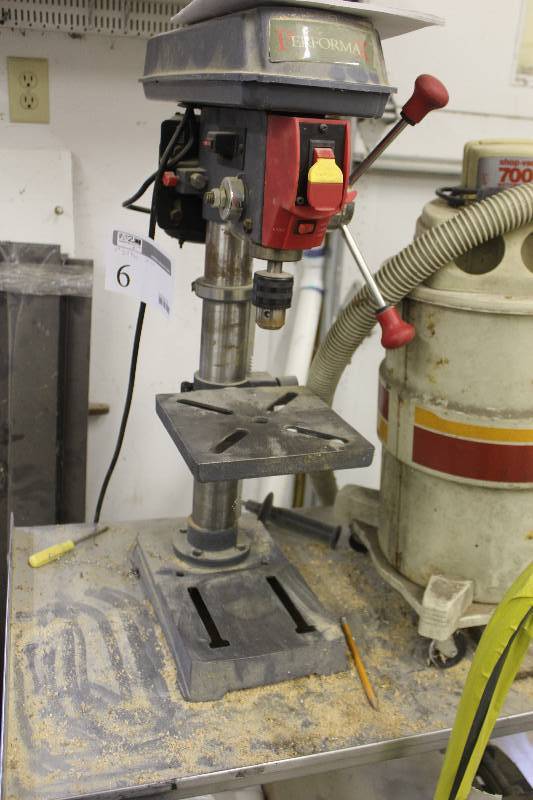 lot 6 image: JobsiteBenchtop Performax Drill Press w Laser Guide, Instructions