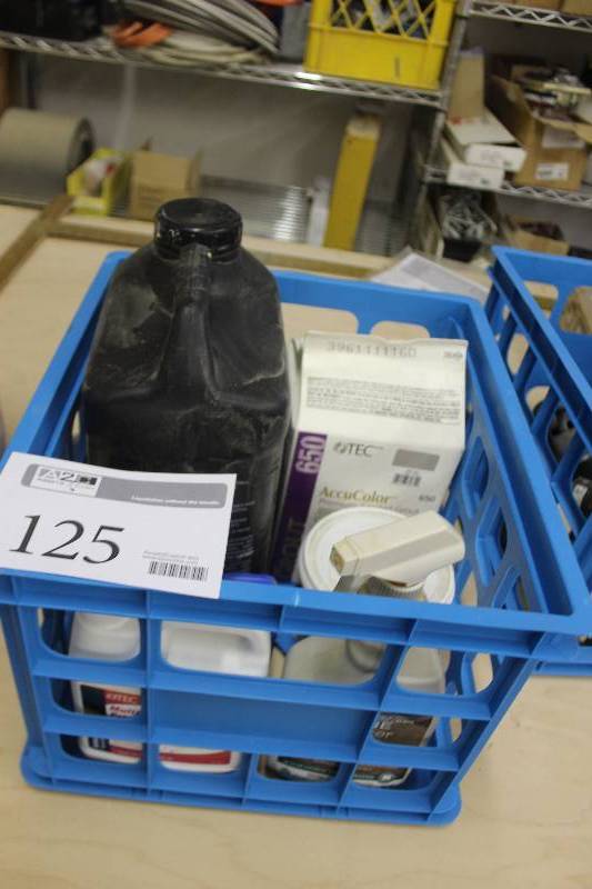 lot 125 image: Bottles of Stone Sealer, Multi-purpose Primer, Tile Adhesive, Sanded Grout