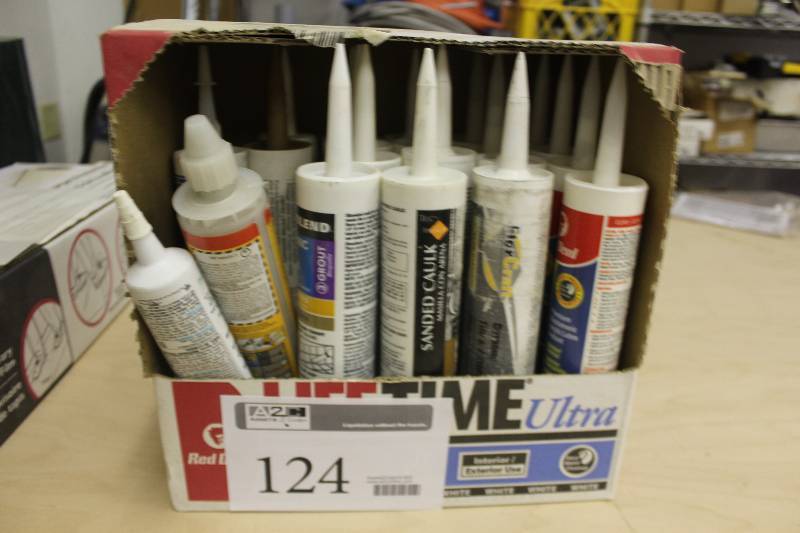 lot 124 image: Tubes of Sanded Caulk, Various Colors