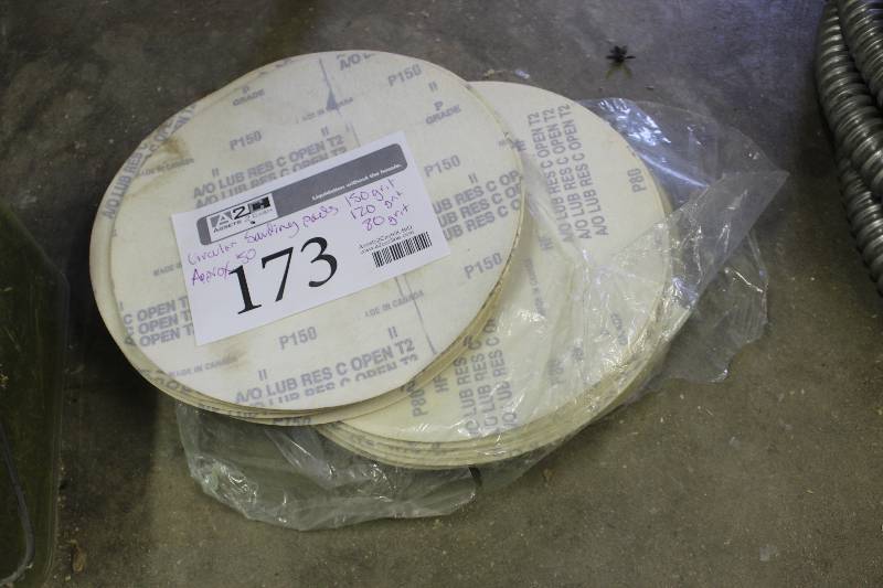lot 173 image: Lot of (Approximately 50) Radius360 Drywall Sanding Pads