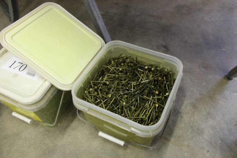 lot 169 image: Bucket Lot of 2-38in. Sheathing Nails