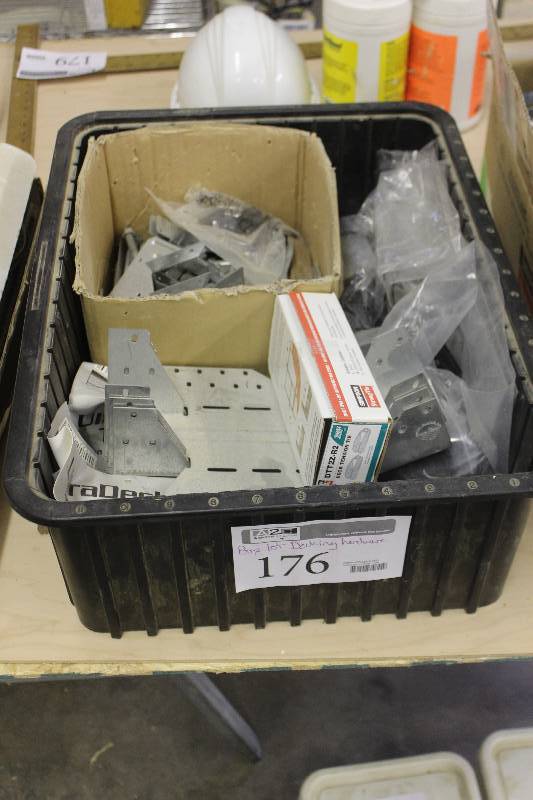 lot 176 image: Box Lot of Decking Hardware
