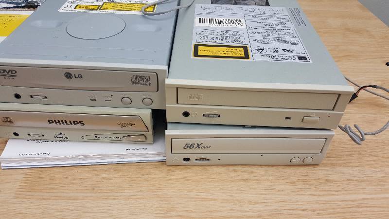 lot 76 image: A B Switch boxes, CD Drives & Computer Boards