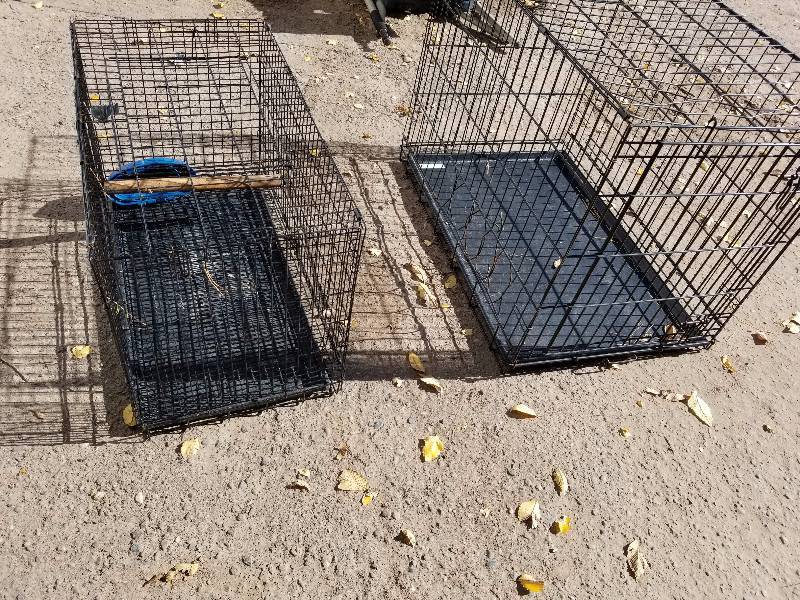 lot 56 image: Two Collapsible  Portable Cages