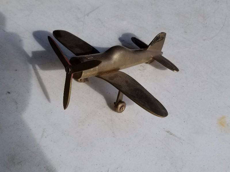 lot 6 image: Brass Airplane