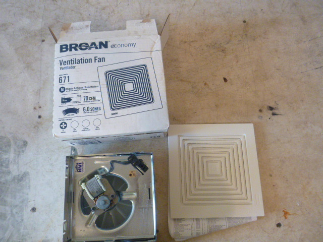 lot 86 image: NEW Broan Economy Ventilation Fan