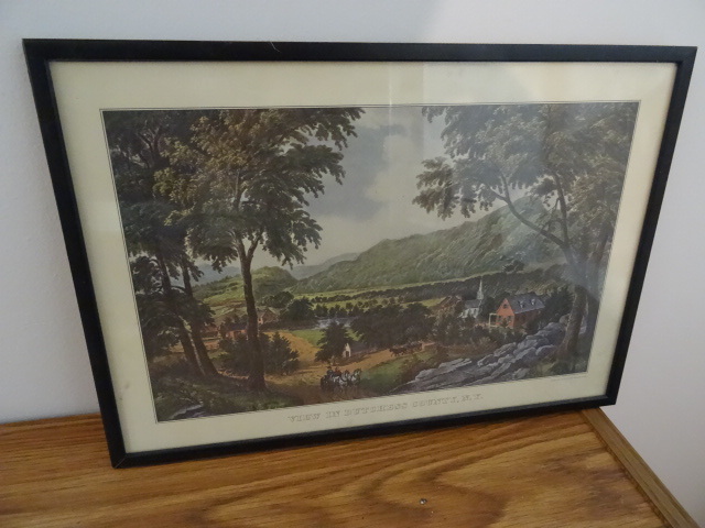 Currier and Ives 3 framed prints. V...