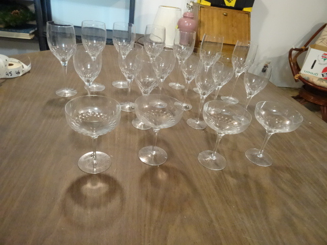 Crystal Swedish Orrefors glassware....