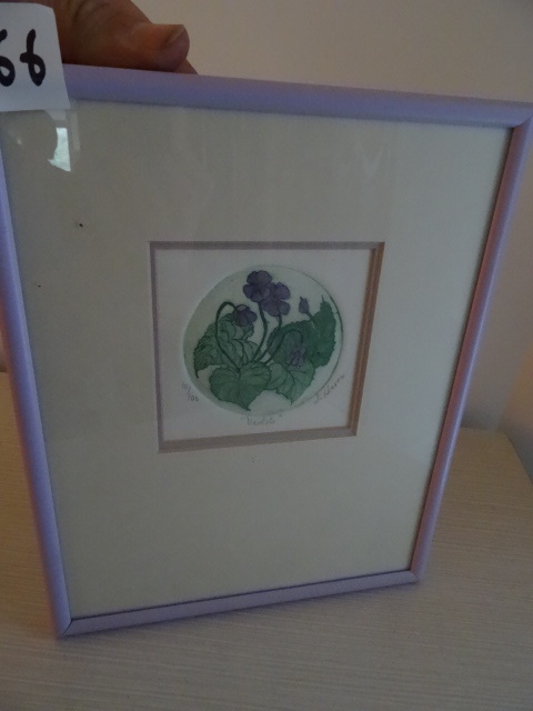 Framed print. S. Hines Artist. 10 ...