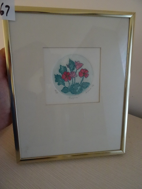 Framed print. S. Hines Artist. 9  ...