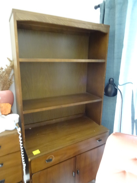 Wood danish style book shelf  cabi...