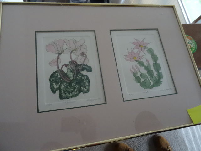 Framed print. Shirley Hines. Waterc...