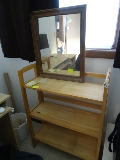 Bookcase. 28 x 12 x 37. 2 drawer un...