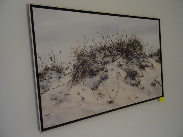 Framed oil on canvas. Sand dune by ...