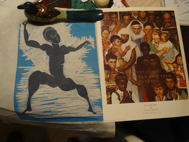 Norman Rockwell print. Cours Johnso...