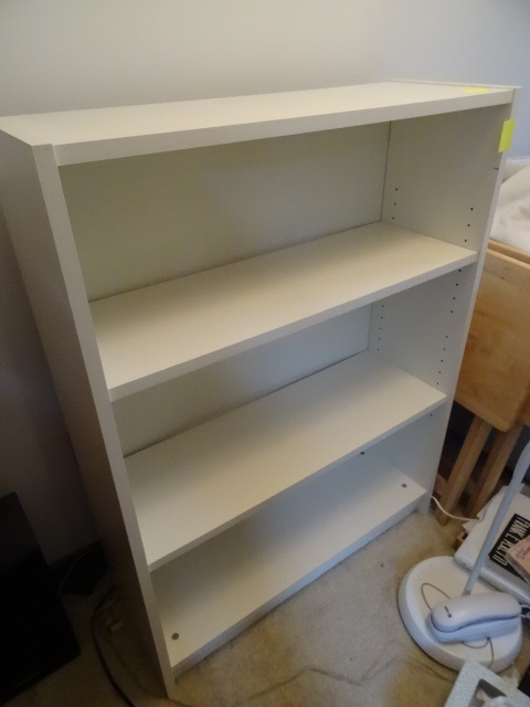 White shelf unit. 3 shelf. 32 x 11 ...