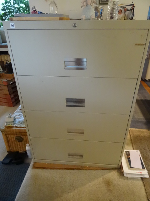 36 metal 4 drawer lateral file cab...