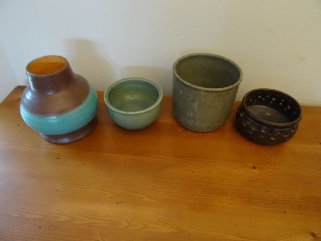 Misc pottery. One piece is Bear...