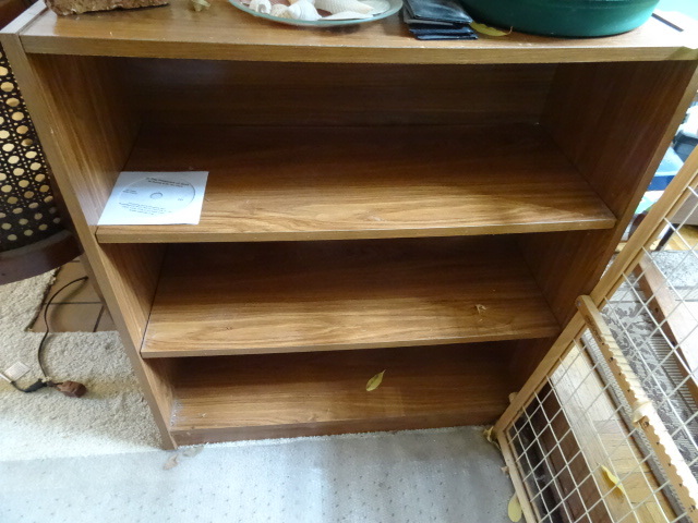2 shelf book case...