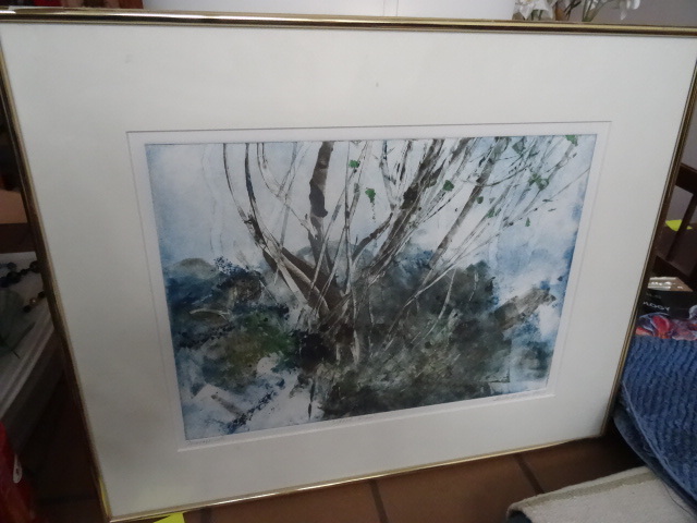 Framed print. Shrley Hines mono pri...