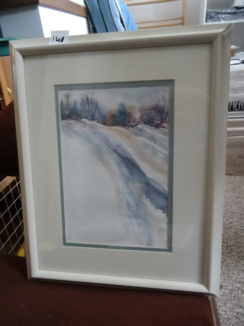 Framed print. Maila Gamble. Snow on...