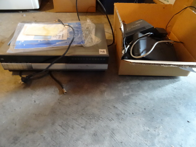 General electric VHS player. Laptop...