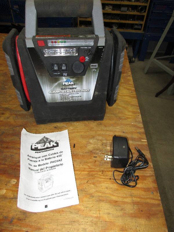 Battery jump starter kit. 450 amp. ...
