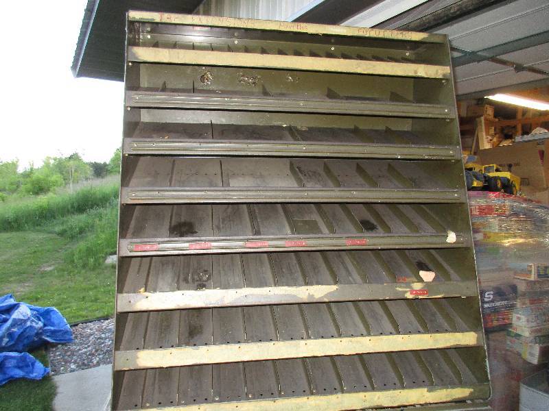 Vintage steel drill bit storage cab...