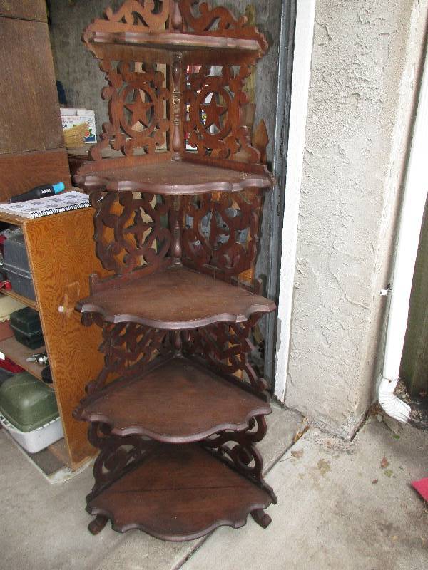 Antique Walnut corner shelf. 18 x 5...