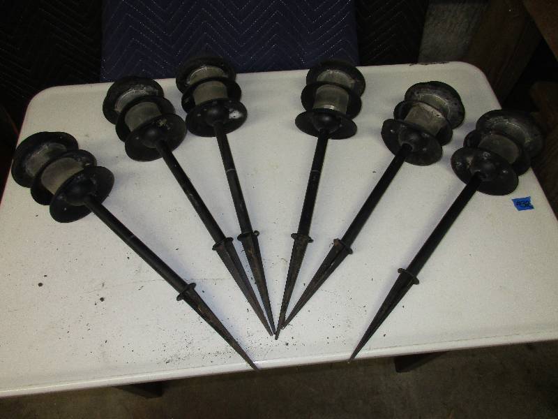 Set of 6 solar powered walkway lite...