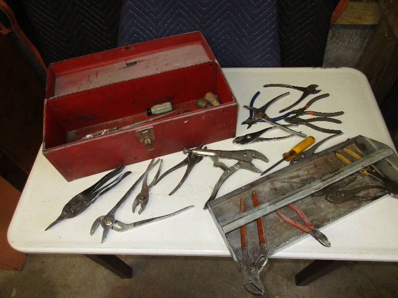Kennedy tool box with tools...