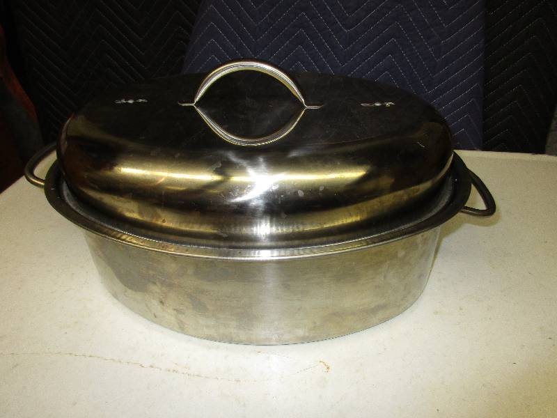 15 stainless steel roaster pan...