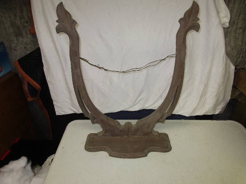 Vintage walnut dresser Mirror frame...