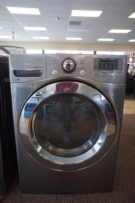 lot 5 image: New - Scratch & Dent LG Model # (DLEX3370V) - Front-Loading Electric Dryer - 7.4 cu ft - Graphite Steel COLOR -Tested Works - MSRP $ 1099.99