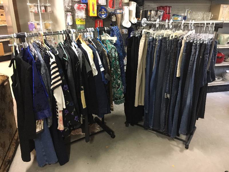 lot 133 image: Clothing and Racks