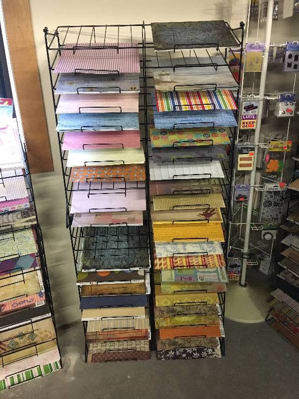 lot 143 image: Scapbook Paper and Shelving