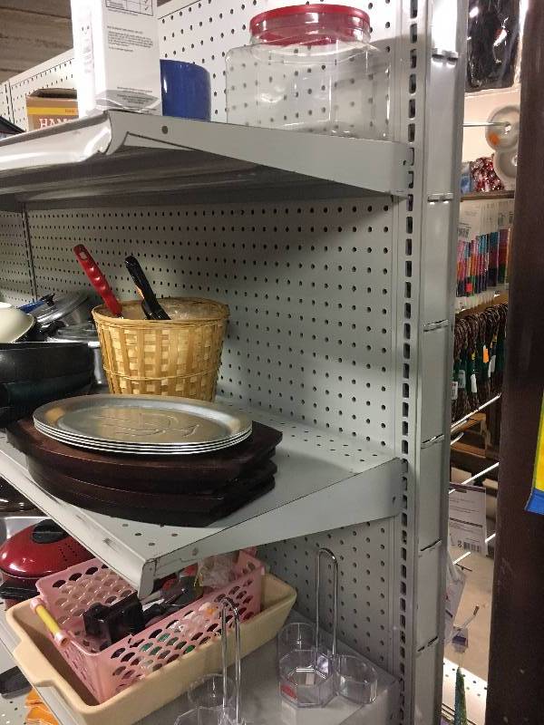 lot 154 image: 8 Double Sided Gondola Shelving