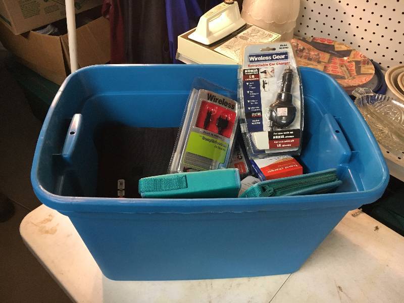 lot 329 image: Lot of Car Chargers and CD Cases