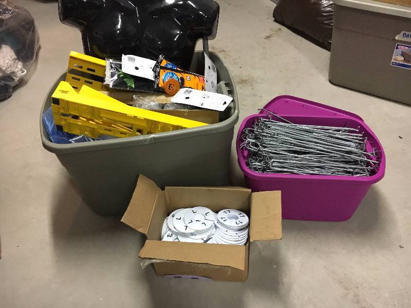 lot 364 image: LARGE Lot of Faceouts, Size Caps, Shelving Items, Etc.